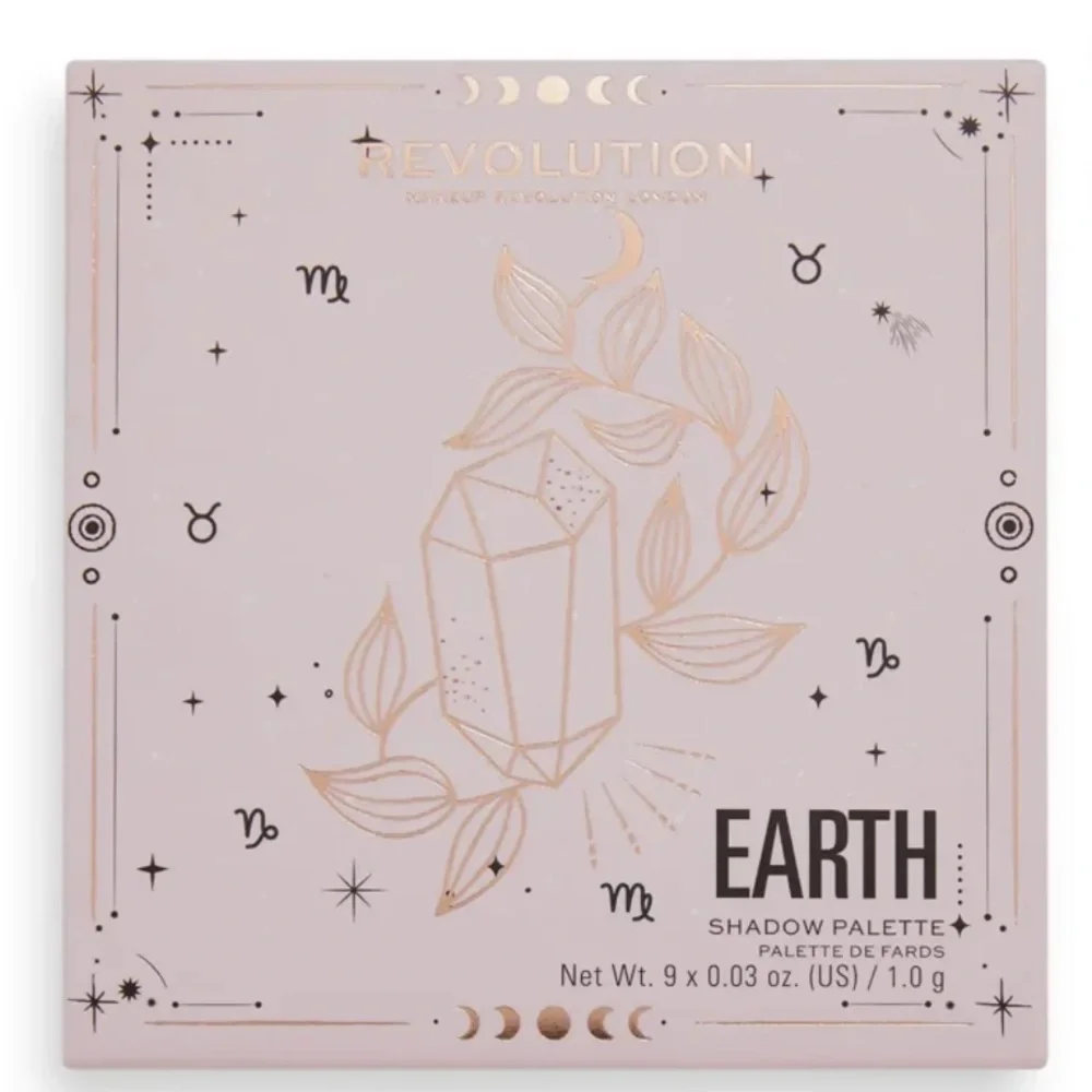 Revolution “Earth” 9 Shadow Palette & “Earth” Lip Gloss & Lip Liner Set. NWT